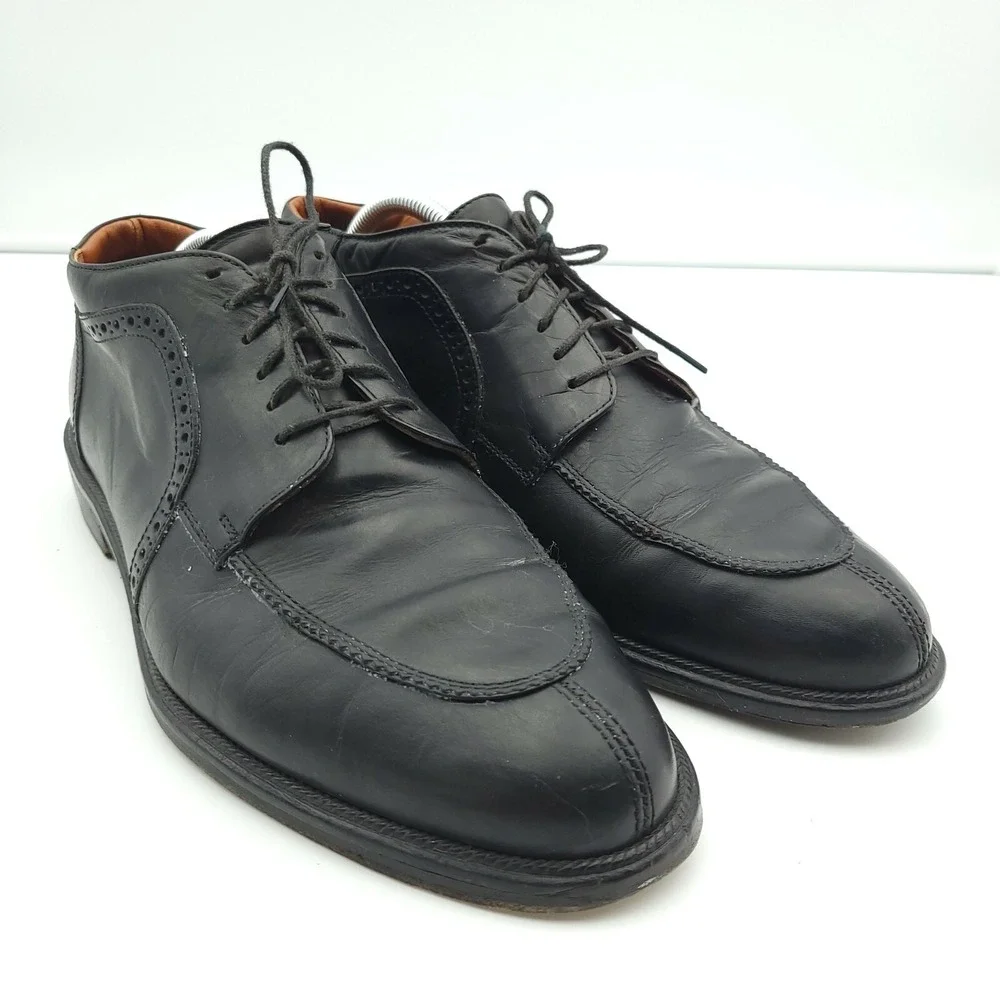 Cable & Company Oxford Shoes‎ Mens 11 1/3D  Italy Black Leather Butcher Toe